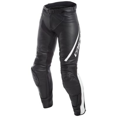 Dainese ASSEN LADY dámské kožené kalhoty černé/bílé vel.40